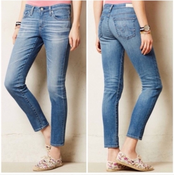 AG Adriano Goldschmied The Stevie Ankle Slim Straight Ankle Jeans Size 27 US 4 - Picture 1 of 12